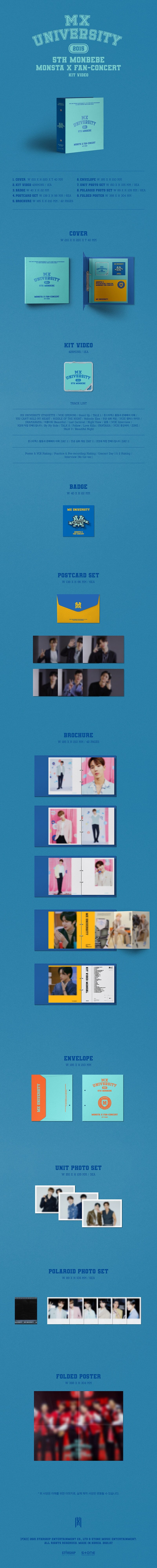 MONSTA X - 2021 FAN-CONCERT : MX UNIVERSITY KIT VIDEO - CATCHOPCD